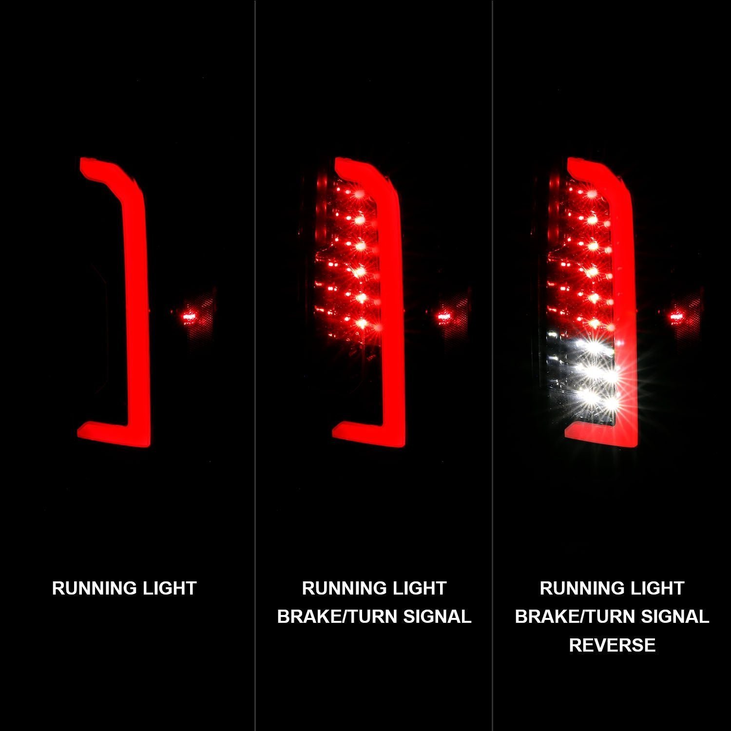 Gmc Canyon 15-21 Full Led Tail Lights Black Housing Smoke Lens - Image 2