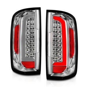 Chevy Colorado 15-21 Full Led Tail Lights Chrome Clear Lens - Image 7