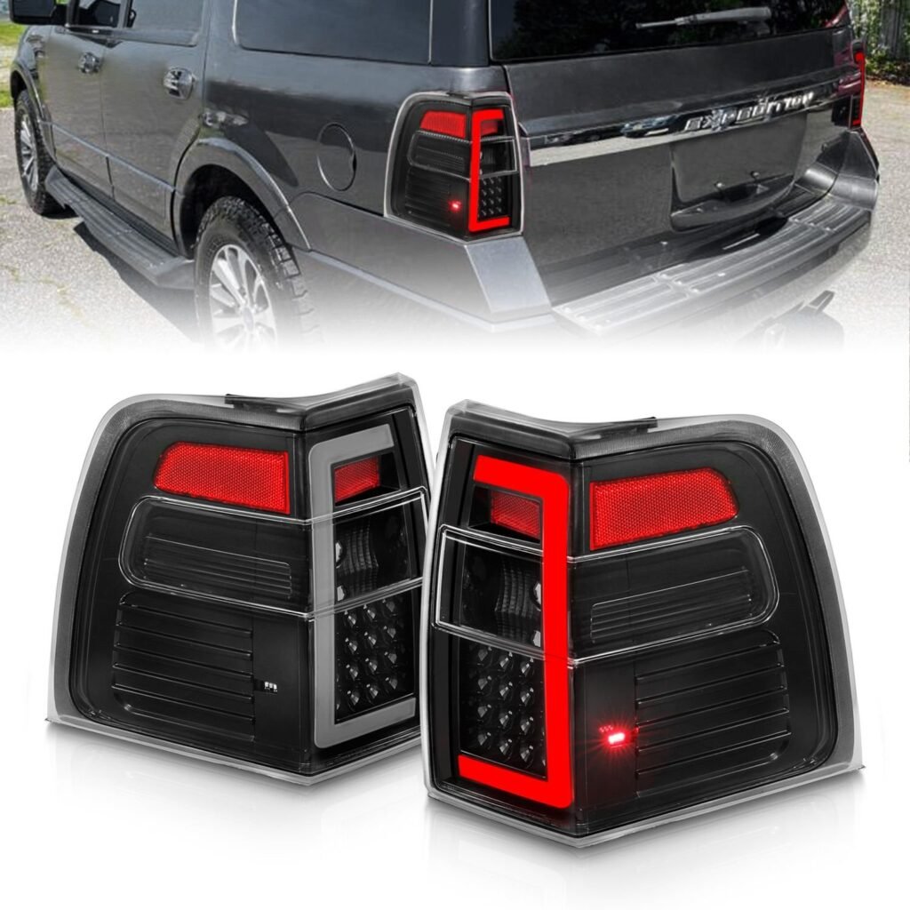 Ford Expedition 07-17 Led Tail Lights Black Housing Clear Lens