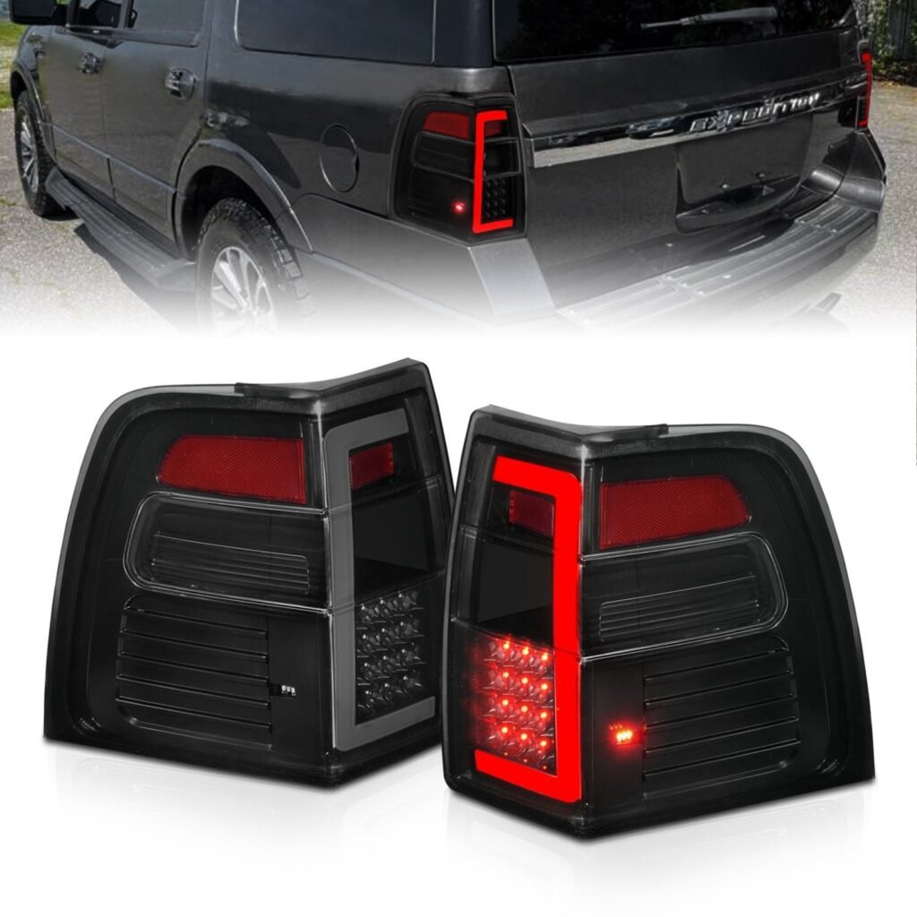 Ford Expedition 07-17 Led Tail Lights Black Housing Smoke Lens