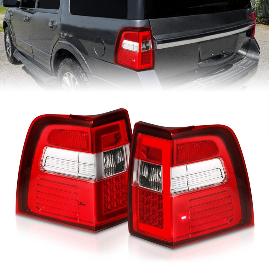 Ford Expedition 07-17 Led Tail Lights Red/clear Lens W/ C-light Bar