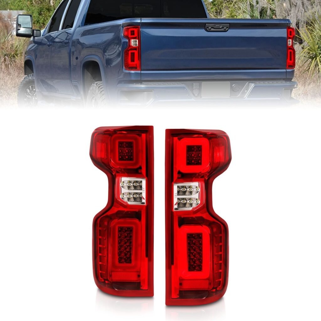 Chevy Silverado 19-21 Full Led Tail Lights - Chrome
