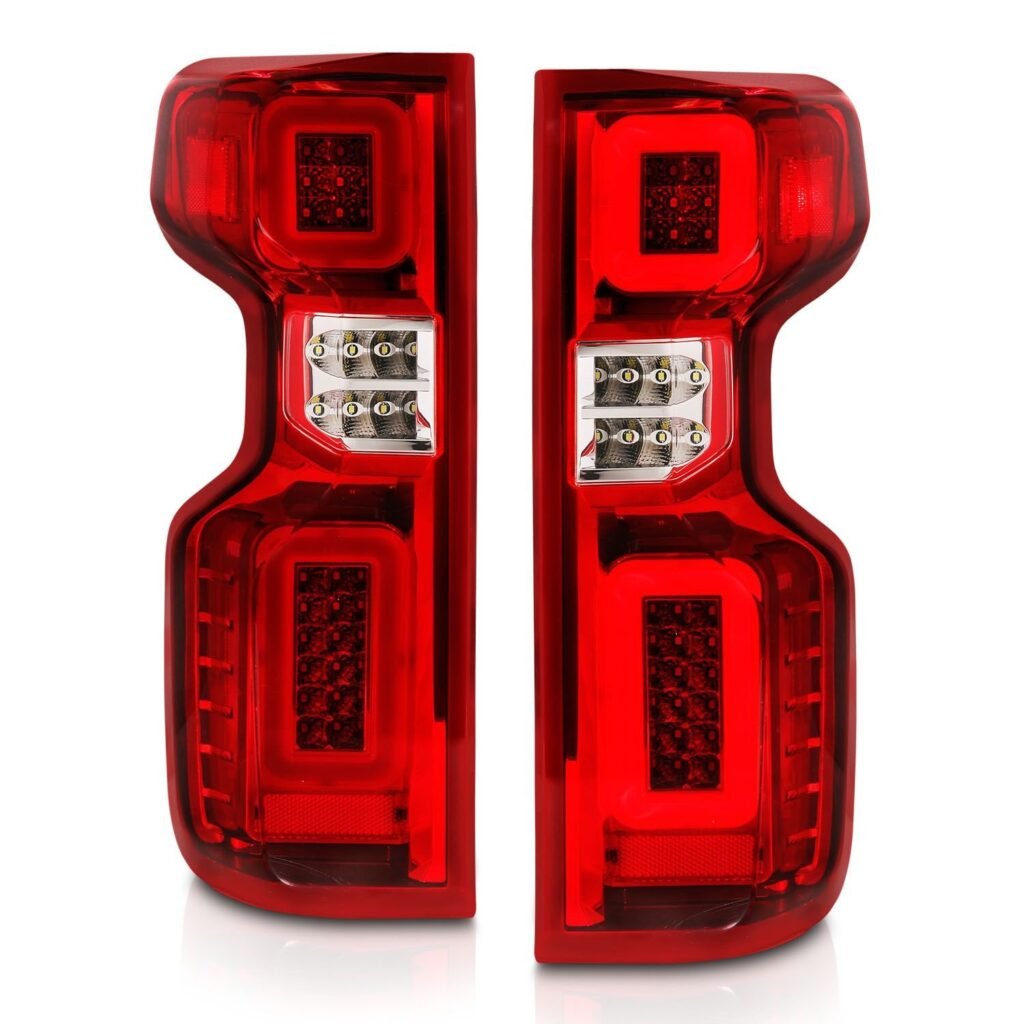 Chevy Silverado 19-21 Full Led Tail Lights - Chrome