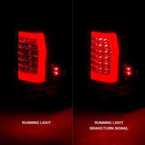 Nissan Titan 04 -15 Led Tail Lights Chrome Housing Red Clear - Image 2
