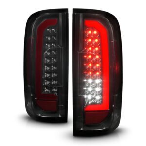 GMC Canyon 15-21 Full Led Tail Lights Black Housing Smoke Lens (Red Light Bar) - Image 7