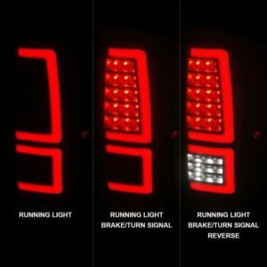Toyota Tundra 14-21 Full Led Tail Lights Black Housing - Image 2