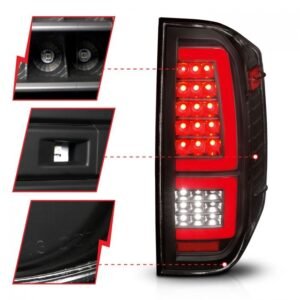 Toyota Tundra 14-21 Full Led Tail Lights Black Housing - Image 3