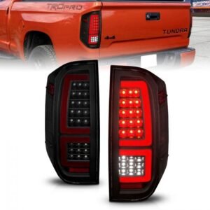 Toyota Tundra 14-21 Full Led Tail Lights Black Housing Smoke Lens - Image 1