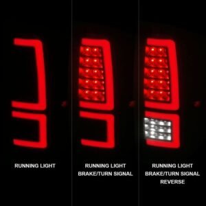 Toyota Tundra 14-21 Full Led Tail Lights Black Housing Smoke Lens - Image 2