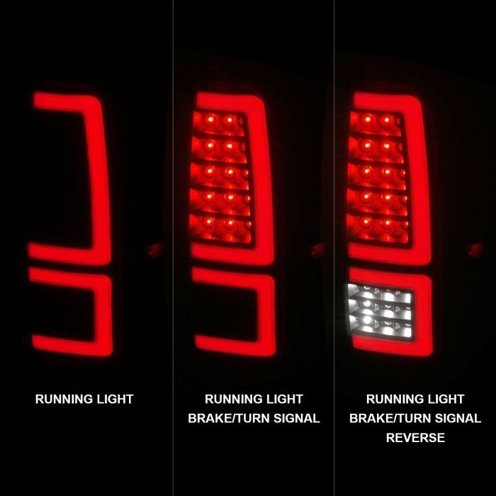 Toyota Tundra 14-21 Full Led Tail Lights Black Housing Smoke Lens
