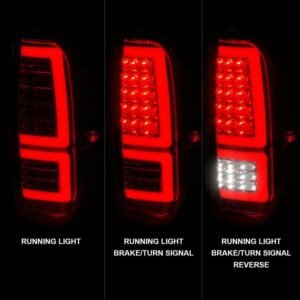 Toyota Tundra 14-21 Full Led Tail Lights Chrome Housing Clear Lens - Image 2