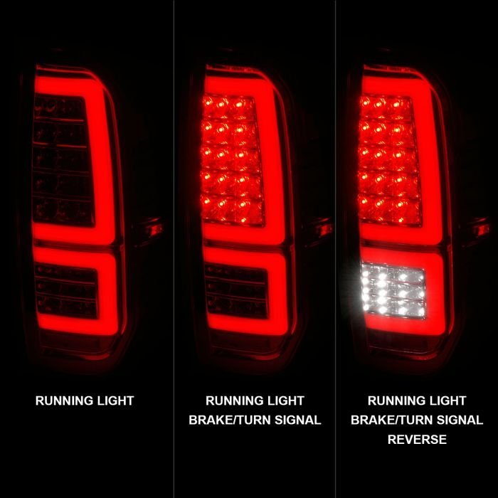 Toyota Tundra 14-21 Full Led Tail Lights Chrome Housing Clear Lens