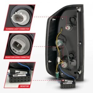 Toyota Tundra 14-21 Full Led Tail Lights Chrome Housing Clear Lens - Image 5