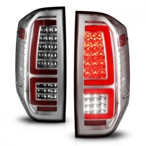 Toyota Tundra 14-21 Full Led Tail Lights Chrome Housing Clear Lens - Image 7