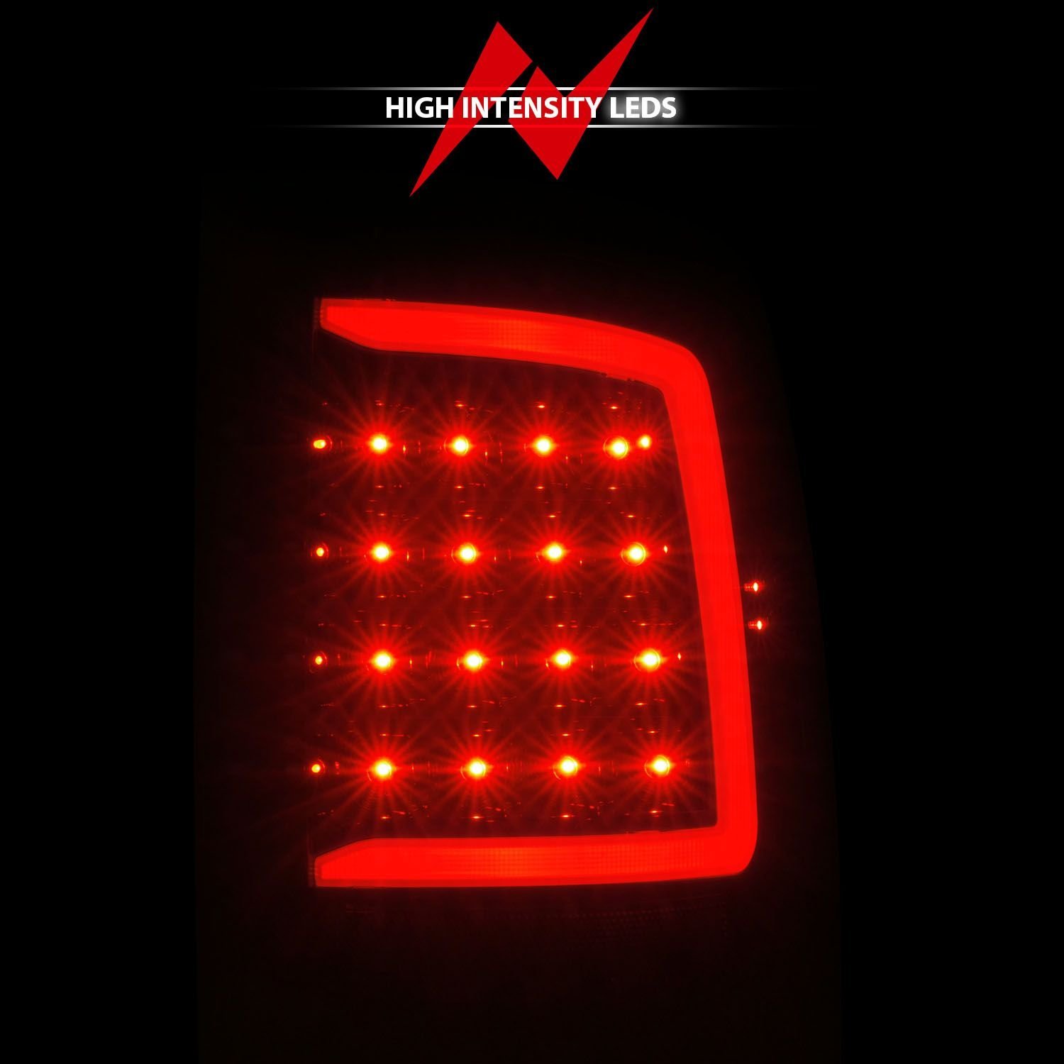 Dodge Ram 1500 09-20 Led Tail Lights Black Housing Clear - Image 6