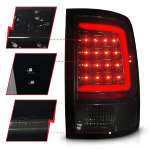 Dodge Ram 1500 09-20 Led Tail Lights Black - Image 3