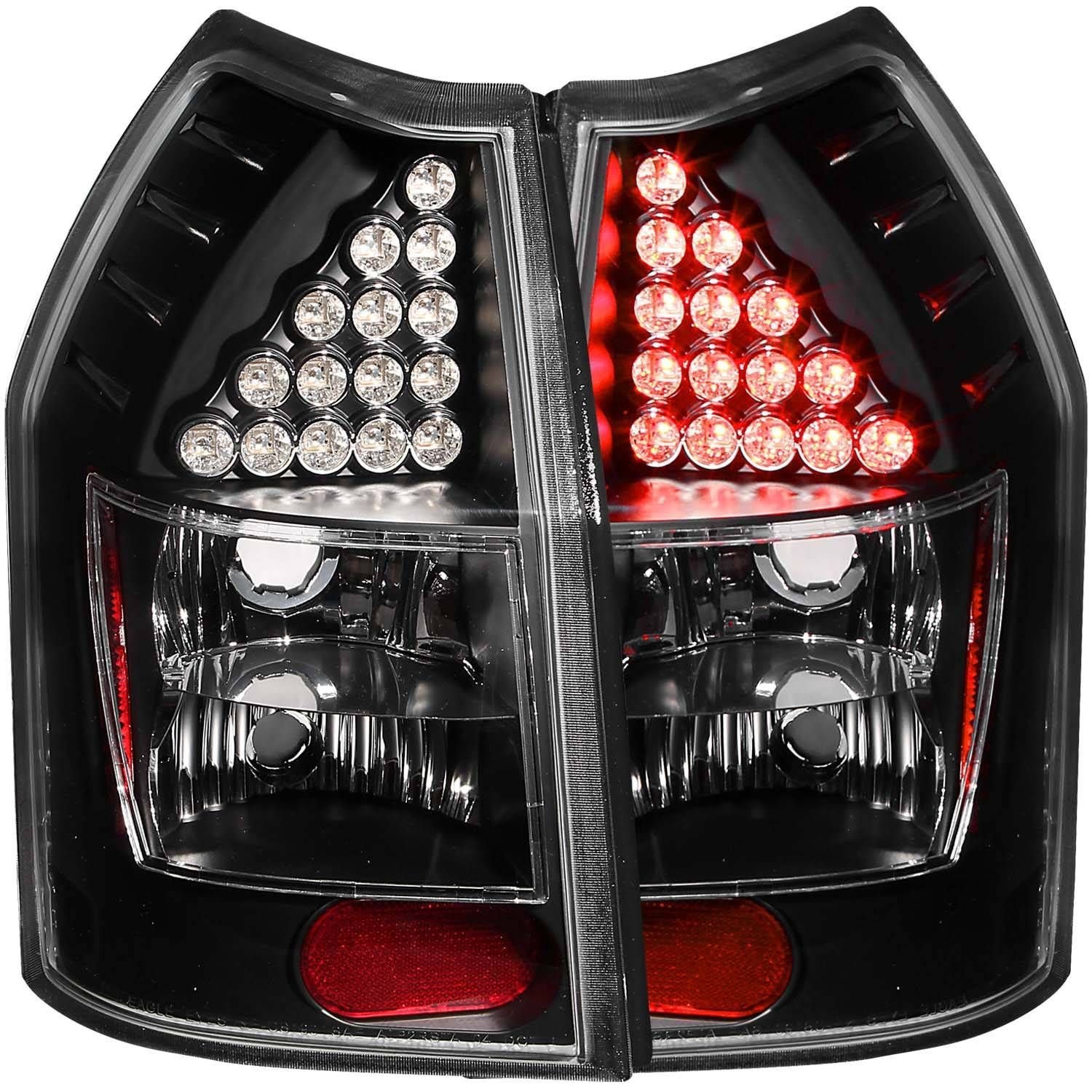 Dodge Magnum 05-08 Led Tail Lights W/Black Housing - Image 1
