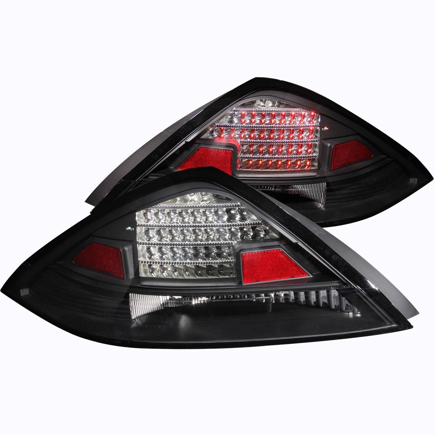 Honda Accord 03-05 2DR Led Tail Lights, Black - Image 1