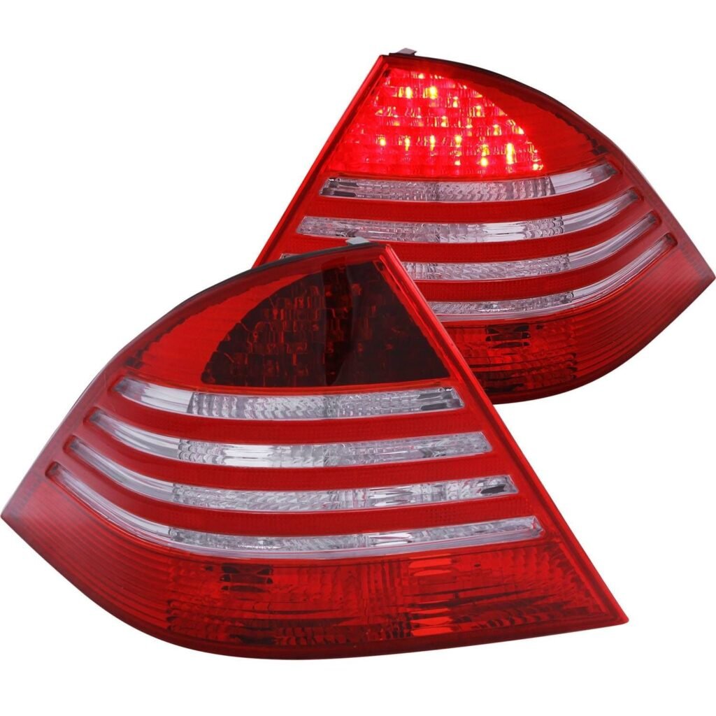 MBZ S Class W220 S430/S450/S500/S550/S600/S55 AMG 00-05 LED Tail Lights Red/clear