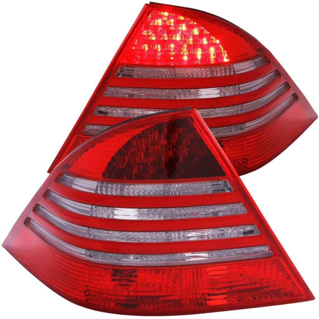 MBZ S CLASS W220 S430/S450/S500/S550/S600/S55 AMG 00-05 LED Tail Lights Red / Light Smoke
