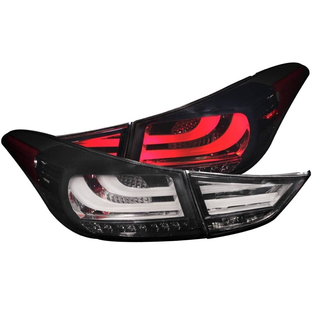 Hyundai Elantra 11-13 Led Tail Lights Smoke 2pc