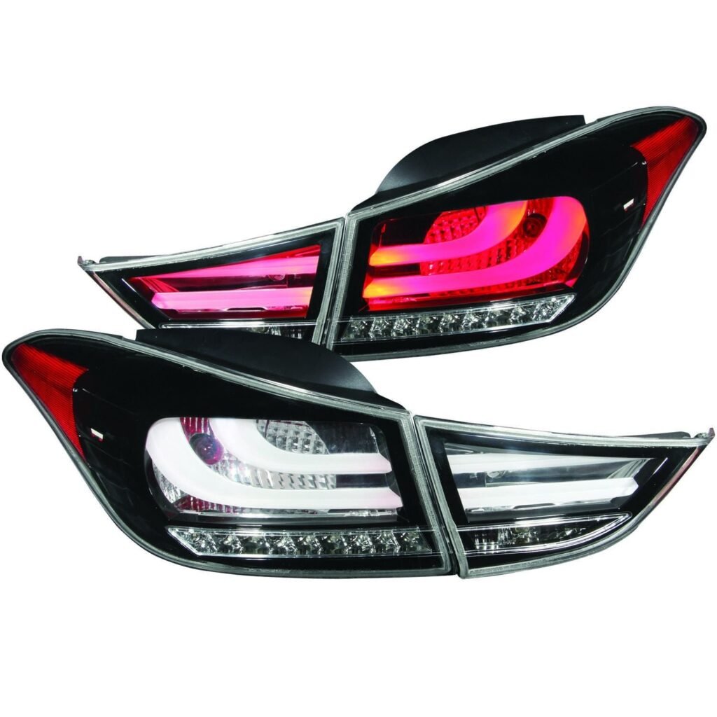 Hyundai Elantra 11-13 Led Tail Lights Smoke 2pc