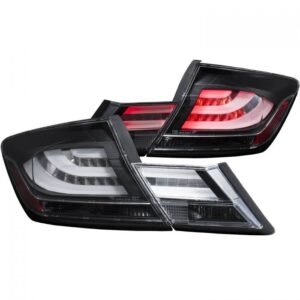 Honda Civic 13-15 4DR Led Tail Lights Black - Image 1
