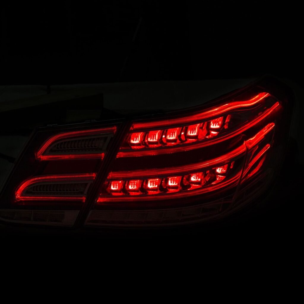 Mercedes Benz E Class W212 10-13 Led Tail Lights 4D Red/clear