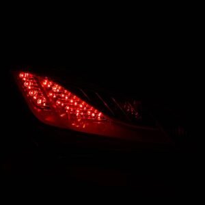 Hyundai Genesis 10-16 2 DR Led Tail Lights Chrome Smoke Lens - Image 3