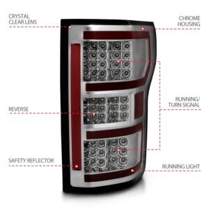 Ford F-150 18-20 Led Taillights Chrome - Image 4
