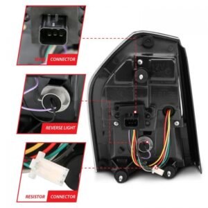 11-14 Chrysler 300 Led Tail Lights W/ Sequential Signal Black - Image 5