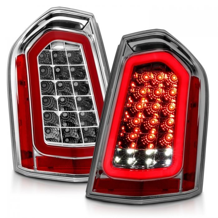 11-14 Chrysler 300 Led Tail Lights W/ Sequential Signal Chrome
