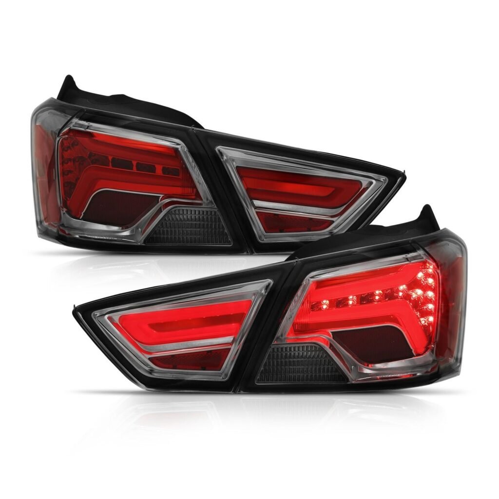 Chevy Impala 14-18 Led Tail Lights Chrome Smoke Lens