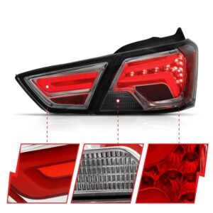 Chevy Impala 14-18 Led Tail Lights Chrome Smoke Lens - Image 3