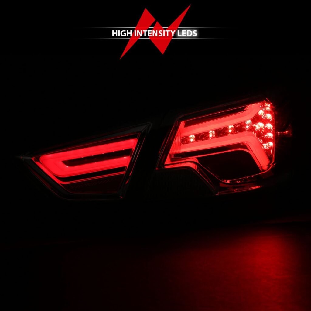 Chevy Impala 14-18 Led Tail Lights Chrome Smoke Lens