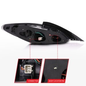 Hyundai Genesis 10-16 2DR Led Tail Lights Black Dark Smoke Lens - Image 5