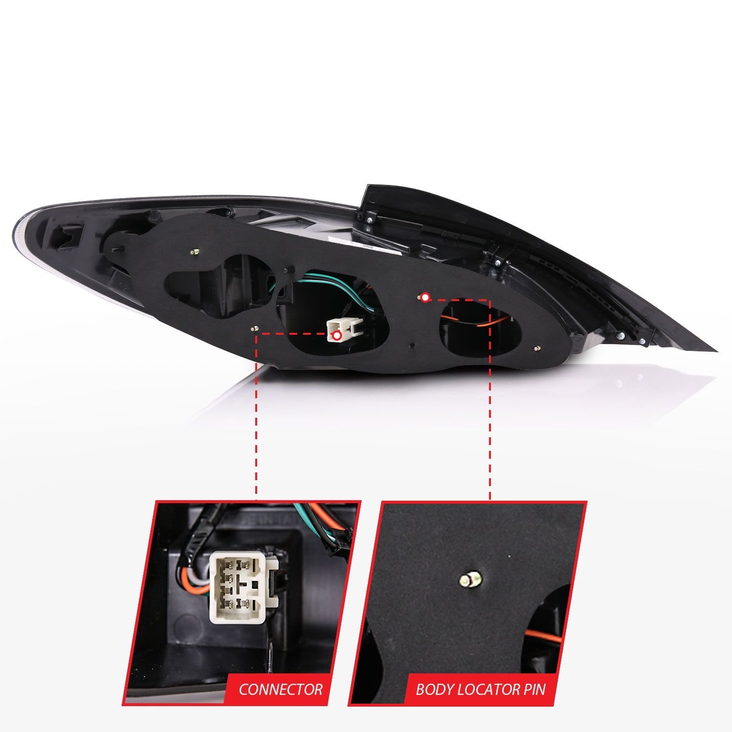 Hyundai Genesis 10-16 2DR Led Tail Lights Black Dark Smoke Lens - Image 5
