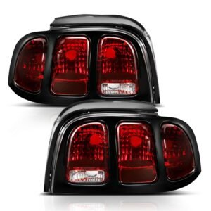 Ford Mustang 96-98 Tail Lights Dark Red Lens (Oe Style) - Image 2
