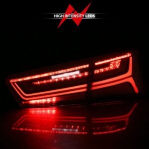 Audi A6/S6 12-15 Led Taillight Black Housing Red Clear Lens 4 Pcs - Image 6