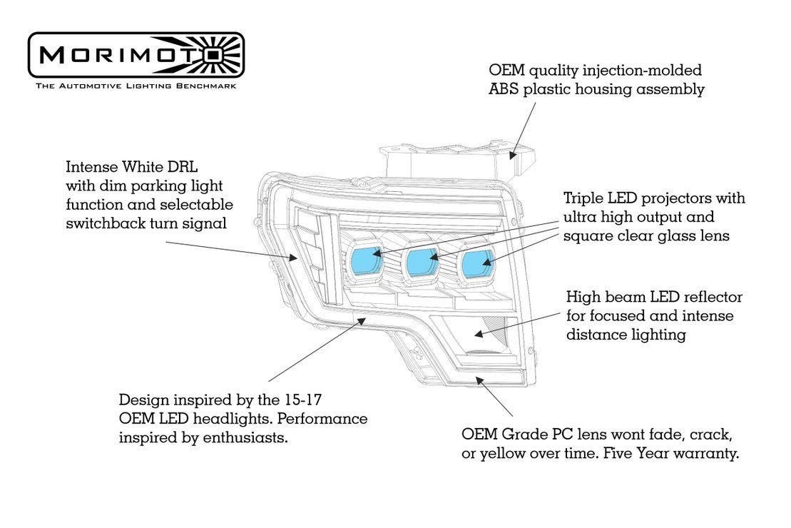 Ford F150 (09-14): Xb Led Headlights - Image 6