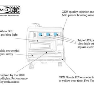 Chevrolet Silverado 1500 (16-18): XB Led Headlights - Image 11