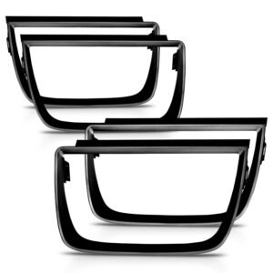 Chevrolet Camaro 10-13 Tail Lights Bezel Flat Black 4pc - Image 2