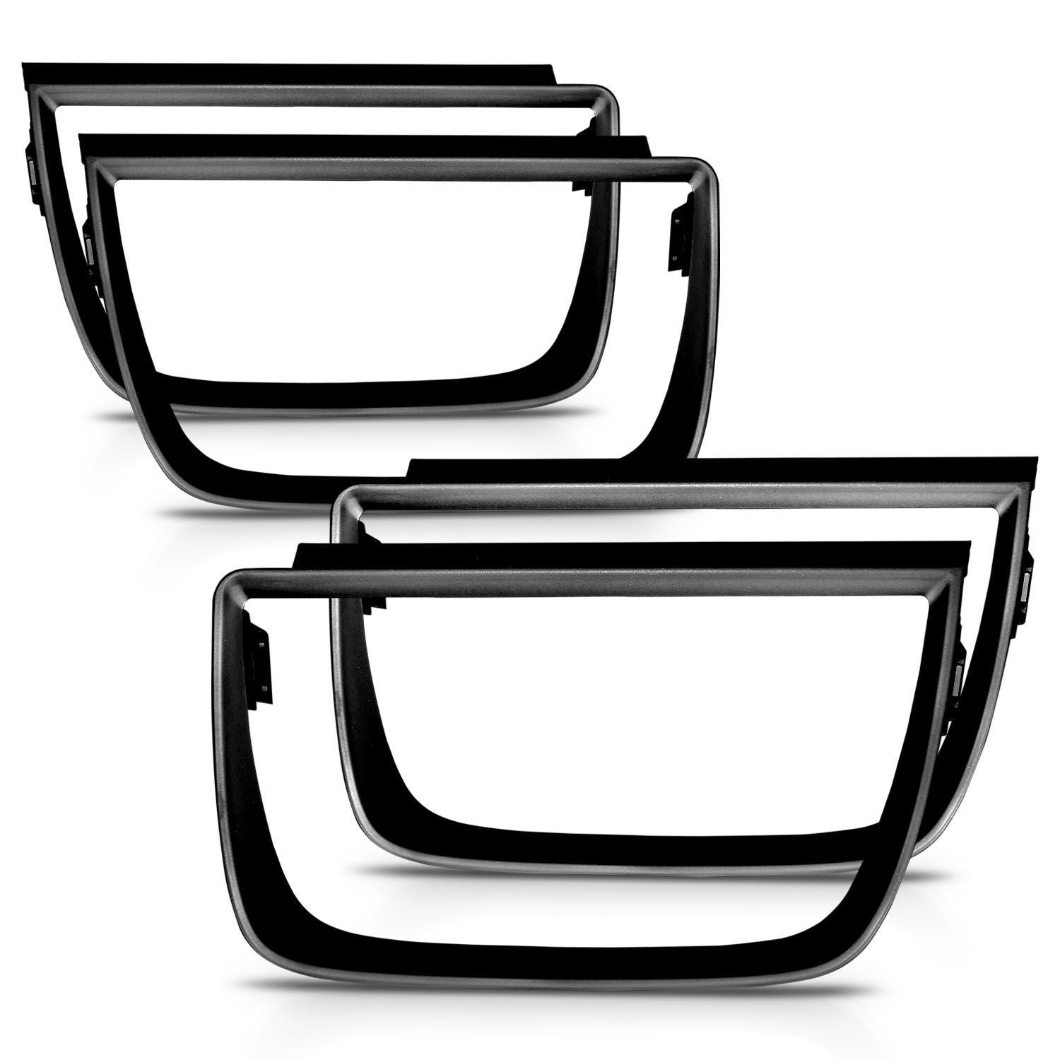 Chevrolet Camaro 10-13 Tail Lights Bezel Flat Black 4pc - Image 2