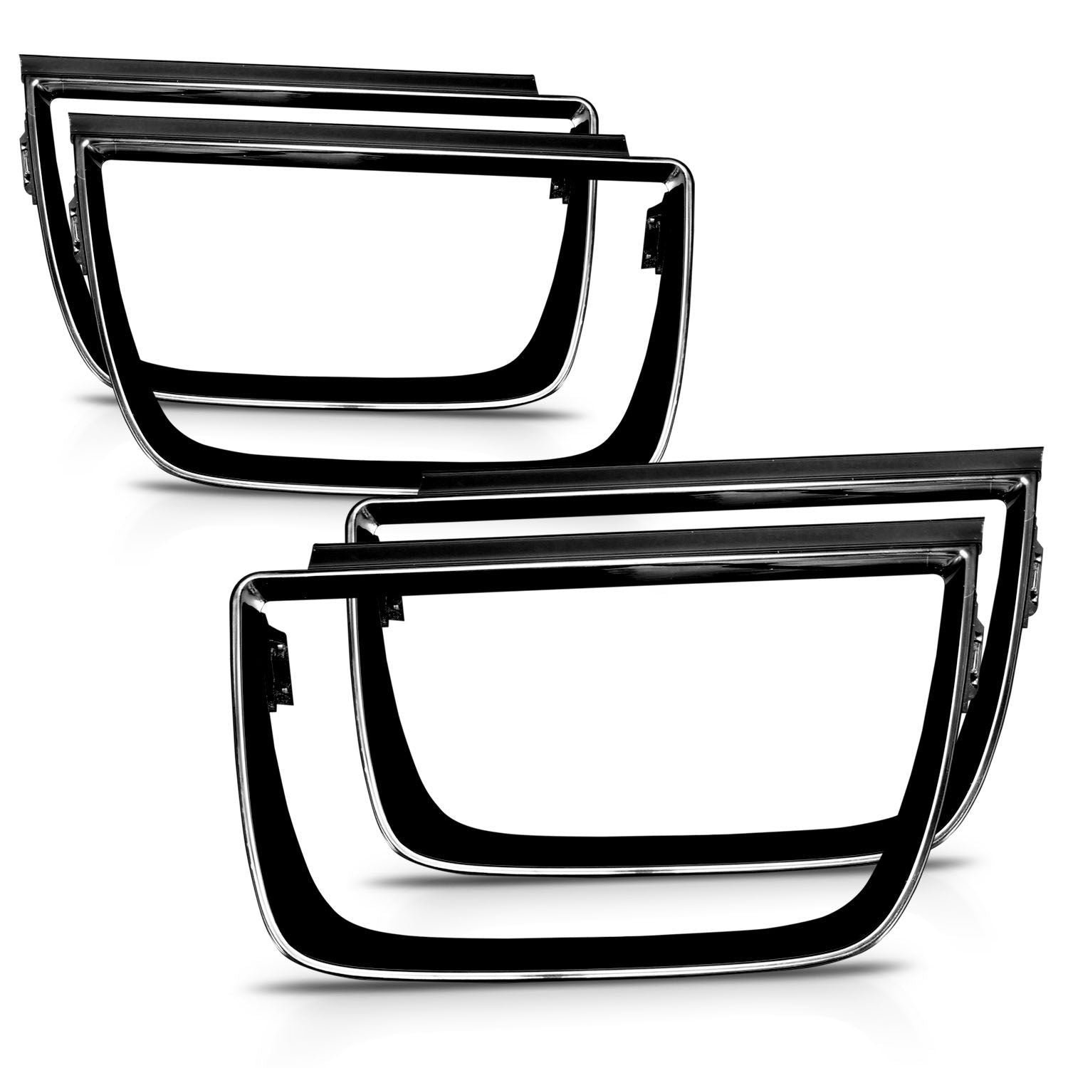 Chevy Camaro 10-13 Tail Lights Bezel Glossy Black 4pc - Image 6