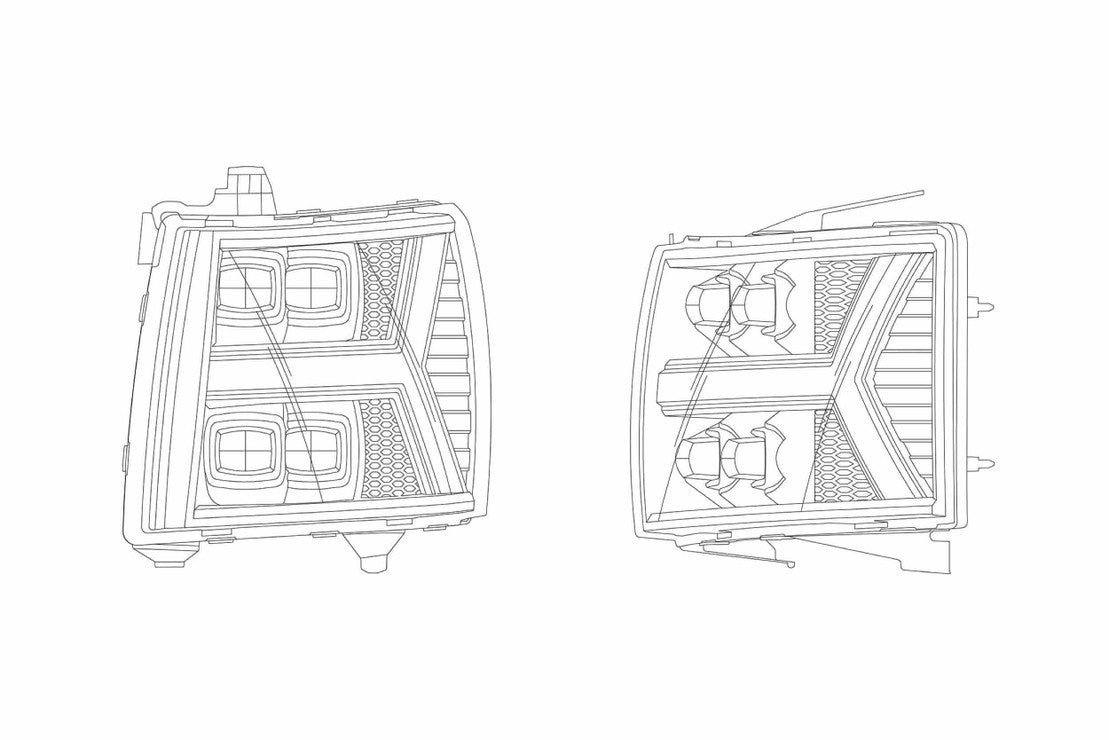 Chevy Silverado 1500 07-13 Alpharex Nova Headlights - Image 10