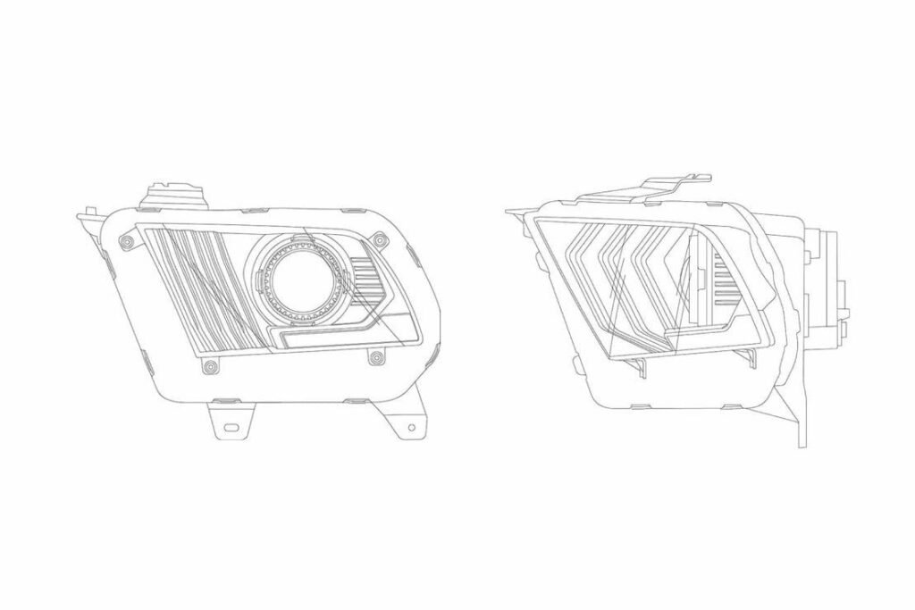 Ford Mustang (10-12): Alpharex Pro Headlights