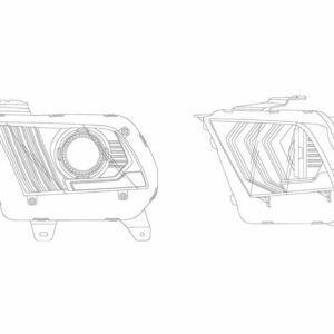 Ford Mustang (10-12): Alpharex Pro Headlights - Image 9