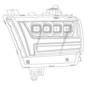 Dodge Ram 1500 (19+): Alpharex Nova Headlights - Image 12