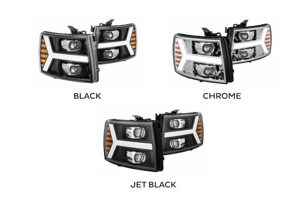Chevrolet Silverado (07-13): Alpharex Luxx Headlights