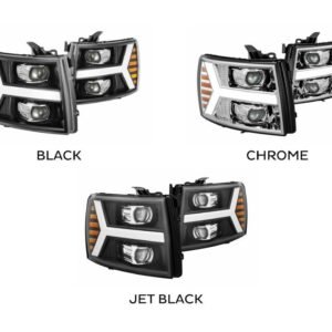Chevy Silverado 1500 07-13 Alpharex Pro Headlights - Image 2